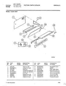 Gas Range Page 2 parts for Tappan Range 72-3651-00 from AppliancePartsPros.com
