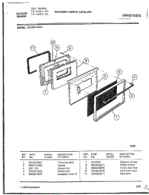 Gas Range Page 5 parts for Tappan Range 72-3651-00 from AppliancePartsPros.com