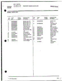 Gas Range Page 7 parts for Tappan Range 72-3651-00 from AppliancePartsPros.com