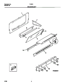 02 - Splasher / Light parts for Frigidaire Range 72-3651-00-07 from AppliancePartsPros.com