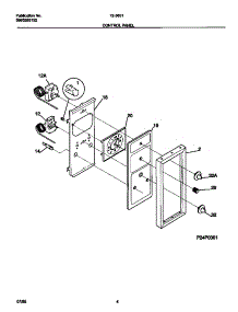 03 - Control Panel parts for Frigidaire Range 72-3651-00-07 from AppliancePartsPros.com