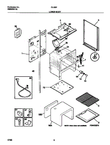 05 - Lower Body parts for Frigidaire Range 72-3651-00-07 from AppliancePartsPros.com