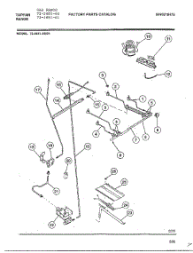 Gas Range Page 6 parts for Tappan Range 72-3651-01 from AppliancePartsPros.com