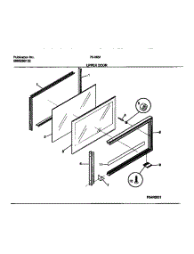 09 - Upper Door parts for Frigidaire Range 72-3651-00-07 from AppliancePartsPros.com
