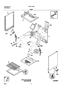07 - Body parts for Tappan Range TGF317AWB from AppliancePartsPros.com
