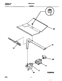 03 - Burner parts for Frigidaire Oven TGB500CCB2 from AppliancePartsPros.com