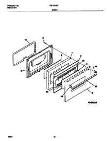 06 - Door parts for Frigidaire Range TGF330WCDE from AppliancePartsPros.com