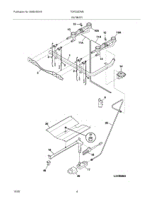 05 - Burner parts for Tappan Range TGF320DWB from AppliancePartsPros.com