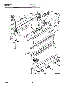 02 - Backguard parts for Frigidaire Range TGF330WCWB from AppliancePartsPros.com