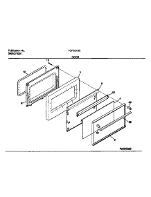 06 - Door parts for Frigidaire Range TGF331SCWB from AppliancePartsPros.com