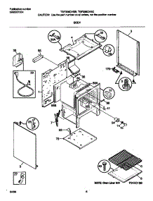 04 - Body parts for Frigidaire Range TGF336CHSB from AppliancePartsPros.com