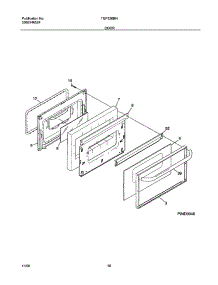 07 - Door parts for Tappan Range TGF336BHWE from AppliancePartsPros.com