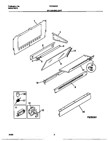 02 - Splasher / Light parts for Frigidaire Range TEO353SCDC from AppliancePartsPros.com