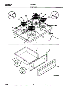 06 - Top / Drawer parts for Frigidaire Range TEO356BCDC from AppliancePartsPros.com