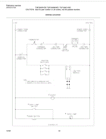 12 - Wiring Diagram parts for Frigidaire Range TGF336BHWD from AppliancePartsPros.com