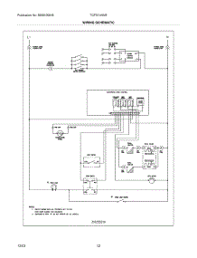 12 - Wiring Schematic parts for Tappan Range TGF351AWE from AppliancePartsPros.com