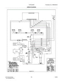 13 - Wiring Diagram parts for Tappan Range TGF351AWE from AppliancePartsPros.com
