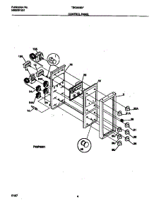 03 - Control Panel parts for Frigidaire Range TEO356BFDA from AppliancePartsPros.com