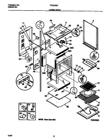 04 - Lower Body parts for Frigidaire Range TEO356BFDA from AppliancePartsPros.com