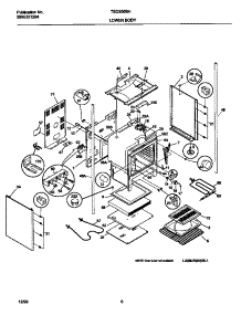 04 - Lower Body parts for Frigidaire Range TEO356BHW1 from AppliancePartsPros.com