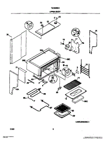 03 - Upper Body parts for Frigidaire Range TEO356BHW1 from AppliancePartsPros.com