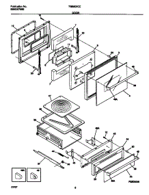 05 - Door parts for Frigidaire Oven TGB500CCB3 from AppliancePartsPros.com