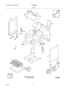 07 - Body parts for Tappan Range TGF303BWE from AppliancePartsPros.com