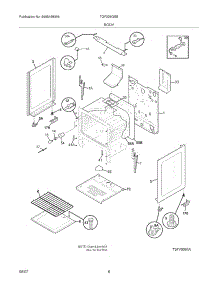 07 - Body parts for Tappan Range TGF328GSB from AppliancePartsPros.com