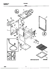 04 - Body parts for Frigidaire Range TGF332BCDC from AppliancePartsPros.com