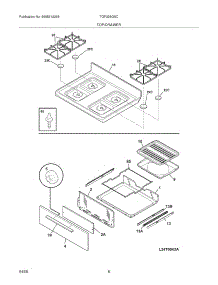 09 - Top / Drawer parts for Tappan Range TGF328GSC from AppliancePartsPros.com