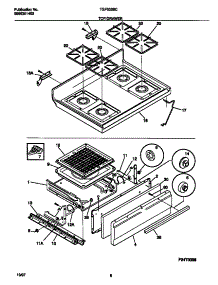 05 - Top / Drawer parts for Frigidaire Range TGF332BCDE from AppliancePartsPros.com