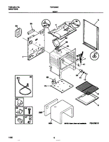 04 - Body parts for Frigidaire Range TGF335BCDB from AppliancePartsPros.com