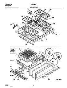 05 - Top / Drawer parts for Frigidaire Range TGF335BCDB from AppliancePartsPros.com