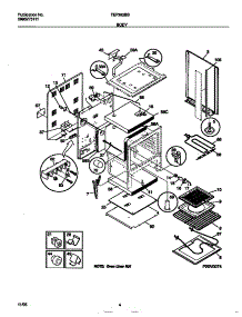 03 - Body parts for Frigidaire Range TEF362BBBD from AppliancePartsPros.com