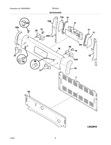 03 - Backguard parts for Tappan Range TEF364AQG from AppliancePartsPros.com