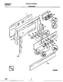 02 - Backguard parts for Frigidaire Range TEF387CCSB from AppliancePartsPros.com