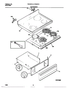 05 - Top / Drawer parts for Frigidaire Range TEF387CCSB from AppliancePartsPros.com