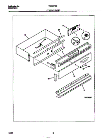 02 - Control Panel parts for Frigidaire Oven TGB557CCB2 from AppliancePartsPros.com