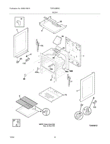 07 - Body parts for Tappan Range TGF303BWC from AppliancePartsPros.com