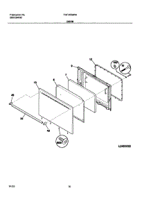 11 - Door parts for Tappan Range TGF303BWA from AppliancePartsPros.com