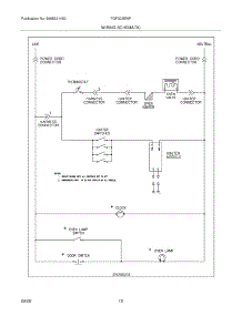 12 - Wiring Schematic parts for Tappan Range TGF303BWF from AppliancePartsPros.com