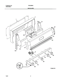 03 - Backguard parts for Tappan Range TGF326WHSE from AppliancePartsPros.com