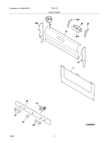 03 - Backguard parts for Tappan Range TGF317DWC from AppliancePartsPros.com
