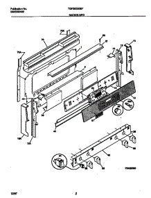 02 - Backguard parts for Frigidaire Range TGF362BBBF from AppliancePartsPros.com