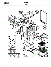 04 - Body parts for Frigidaire Range TGF365BEDC from AppliancePartsPros.com