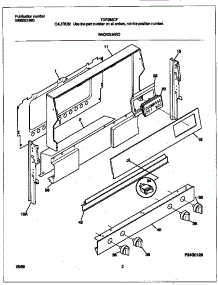 02 - Backguard parts for Frigidaire Range TGF366CFSE from AppliancePartsPros.com