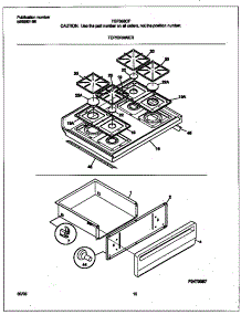 05 - Top / Drawer parts for Frigidaire Range TGF366CFSE from AppliancePartsPros.com
