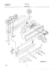 03 - Backguard parts for Tappan Range TGF657BFU1 from AppliancePartsPros.com