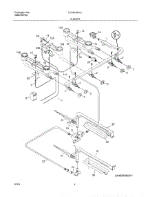 05 - Burner parts for Tappan Range TGF657BFU1 from AppliancePartsPros.com
