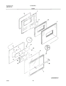 11 - Door parts for Tappan Range TGF657BFU1 from AppliancePartsPros.com